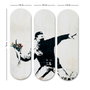 Wallity Cuadro Decorativo de MDF Multicolor (3 Piezas)